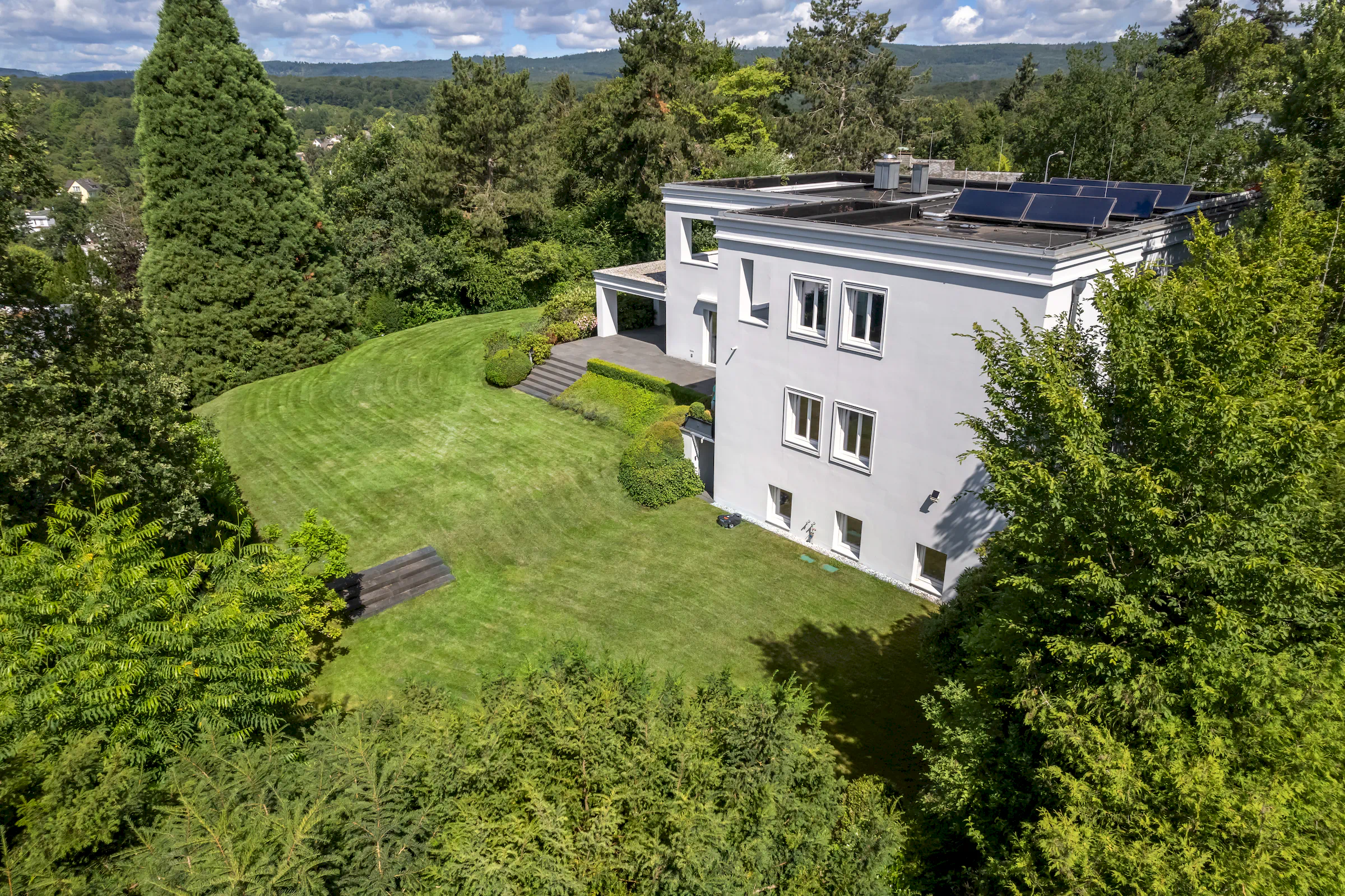 Drohne – Detail Villa Wiesbaden Sonnenberg